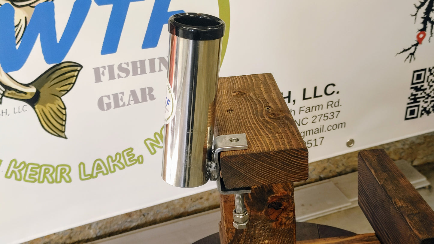 Versatile Clamp-On Fishing Rod Holder - What the Fish Fishing Gear
