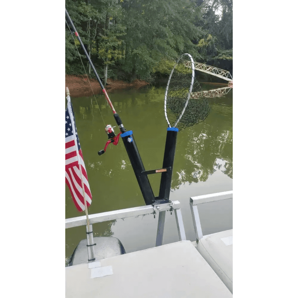 Boat rail adapter for "Dock-It Fisher" dock and pier rod holder - What the Fish Fishing Gear