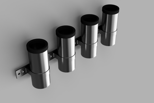 boat rod rack holder rendering