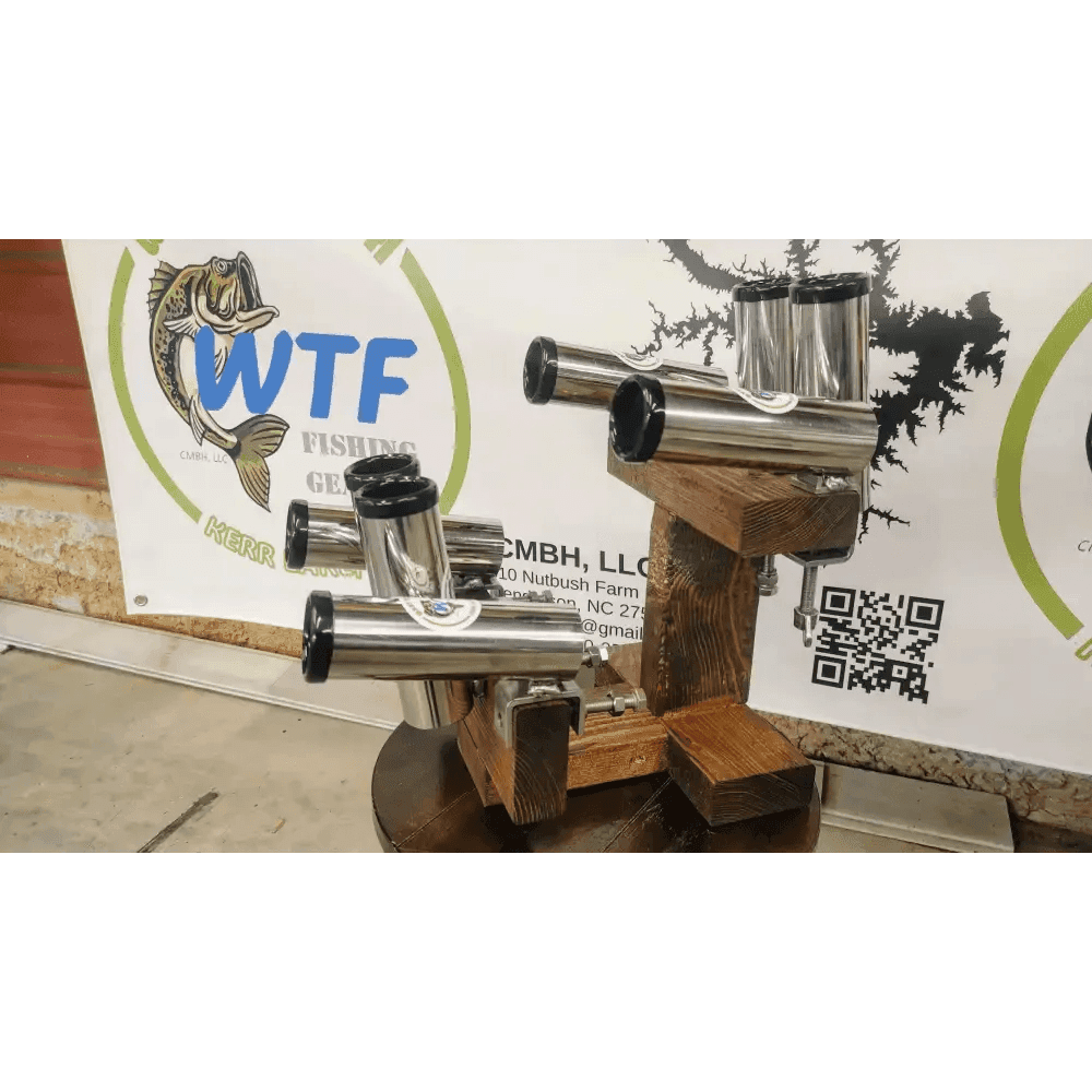 Versatile Clamp-On Fishing Rod Holder - What the Fish Fishing Gear