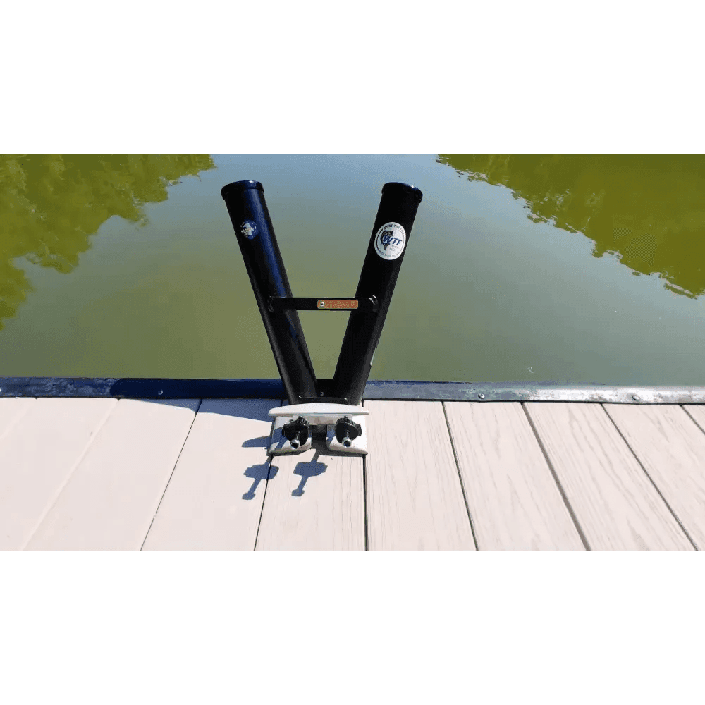 Fishing Rod Holder for Docks and Piers - "Dock-It Fisher" - What the Fish Fishing Gear