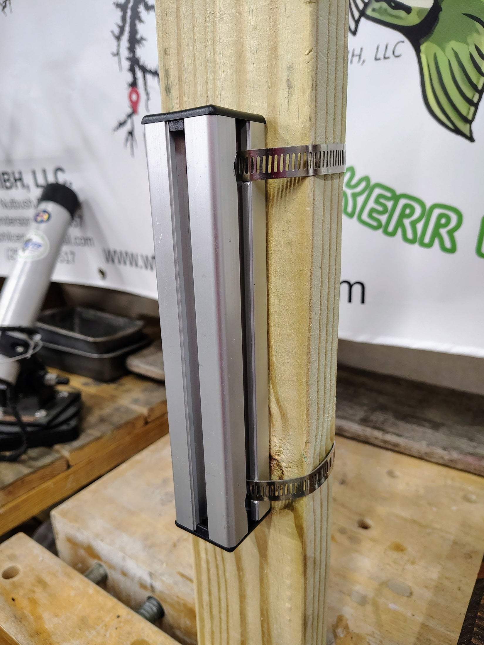 Post Clamp Fishing Rod Holder for Docks and Piers - What the Fish Fishing Gear