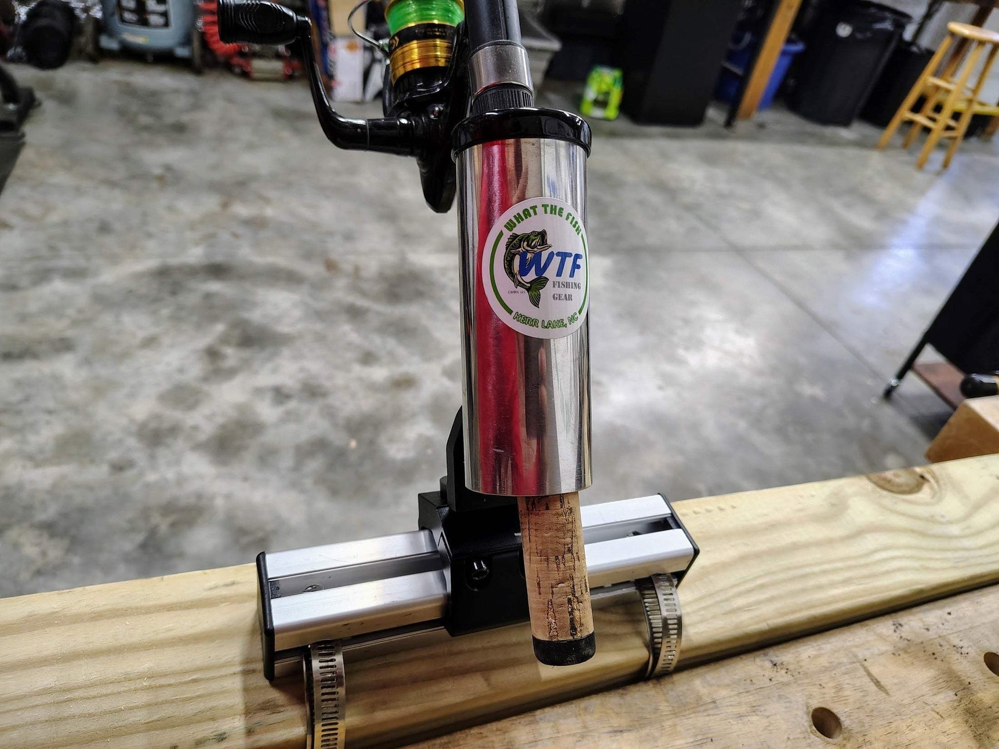 Post Clamp Fishing Rod Holder for Docks and Piers - What the Fish Fishing Gear