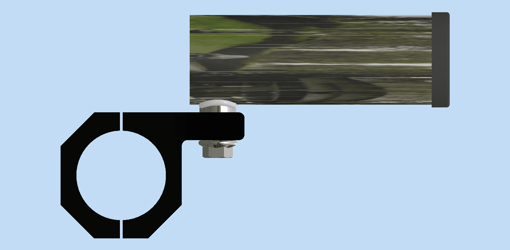 Boat Rail Rod Holder - Rail and Tubing Clamp Around Fishing Rod Holder - What the Fish Fishing Gear