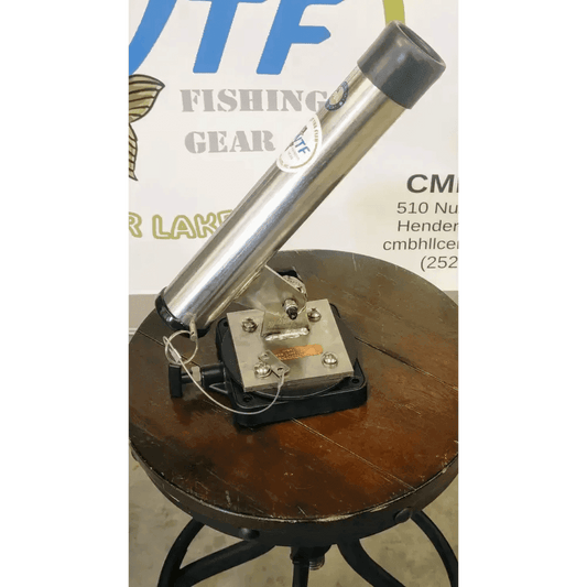Stainless Steel adjustable boat fishing rod holder - What the Fish Fishing Gear
