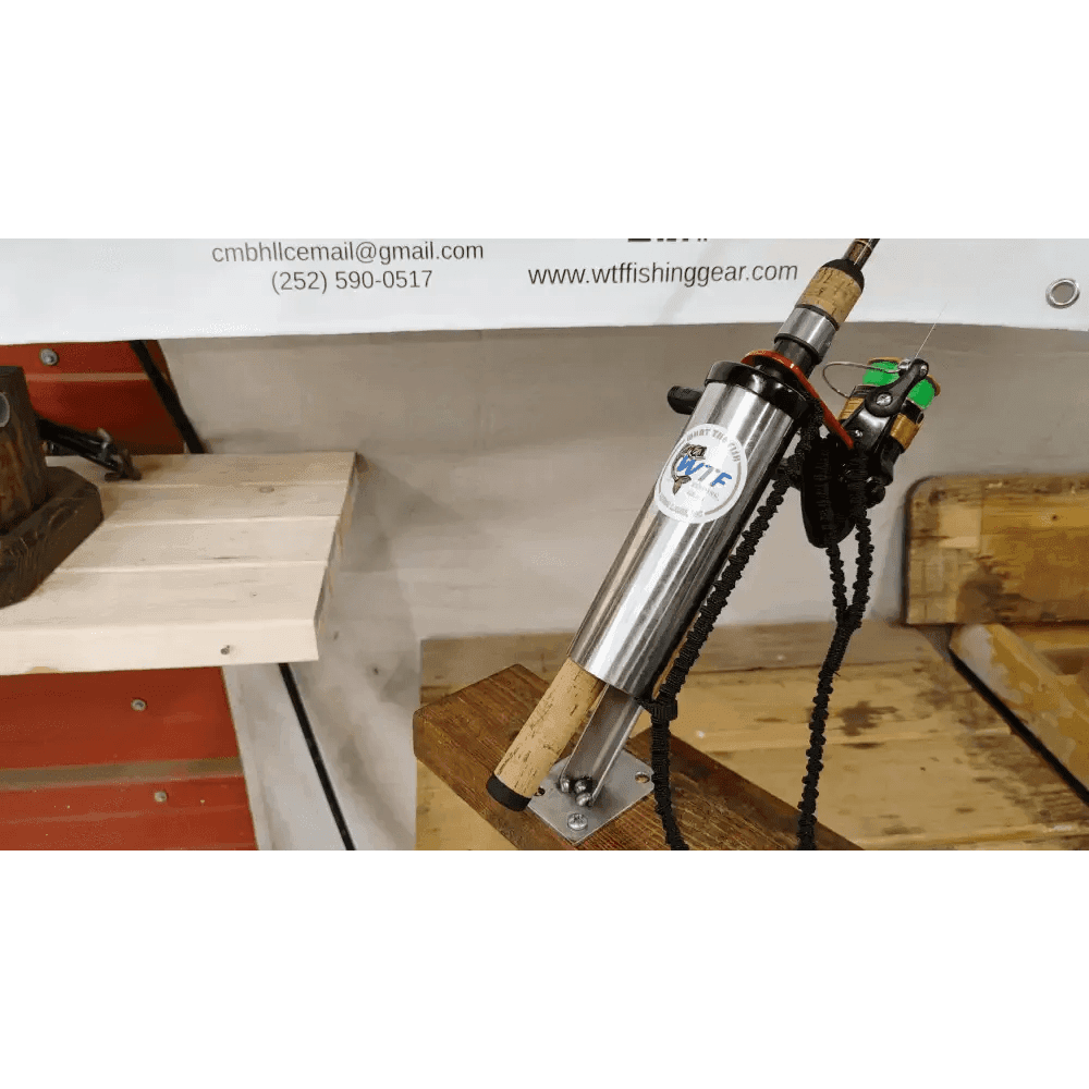 Kayak Fishing Rod Holder Stainless Steel - What the Fish Fishing Gear