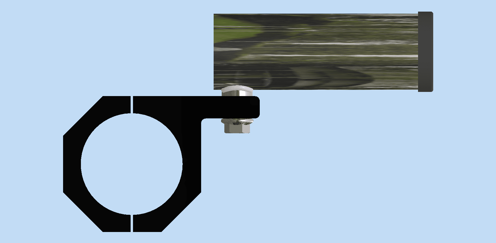 Boat Rail Rod Holder - Rail and Tubing Clamp Around Fishing Rod Holder - What the Fish Fishing Gear