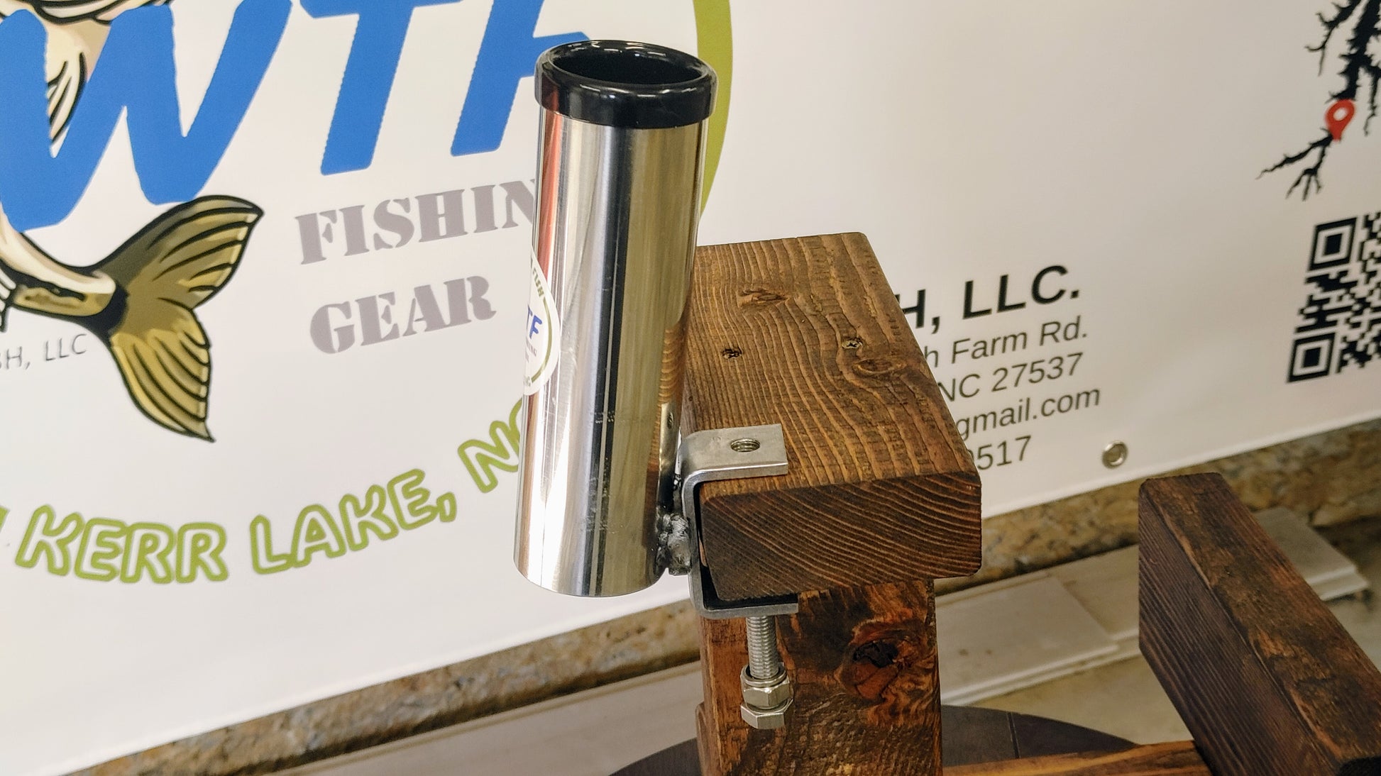 Versatile Clamp-On Fishing Rod Holder - What the Fish Fishing Gear