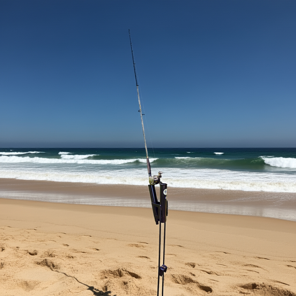 Texas rod holder surf fishing