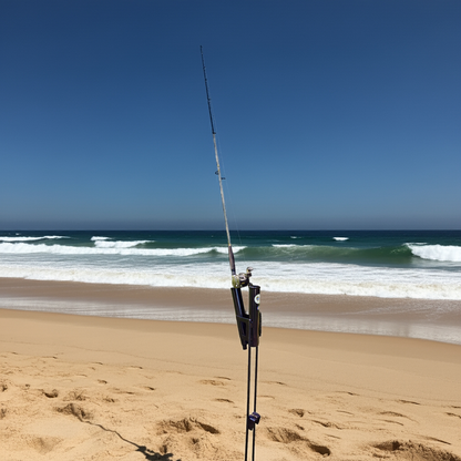 Texas rod holder surf fishing