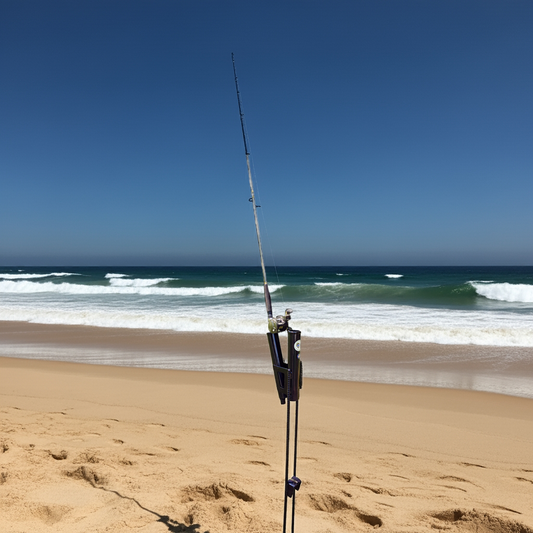 Texas rod holder surf fishing
