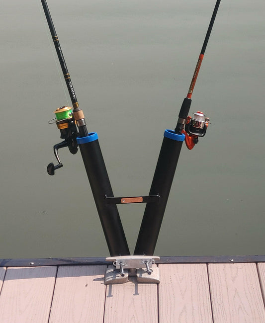 Dock Cleat Mount Fishing Rod Holder - Dock-It - What The Fish Fishing Gear