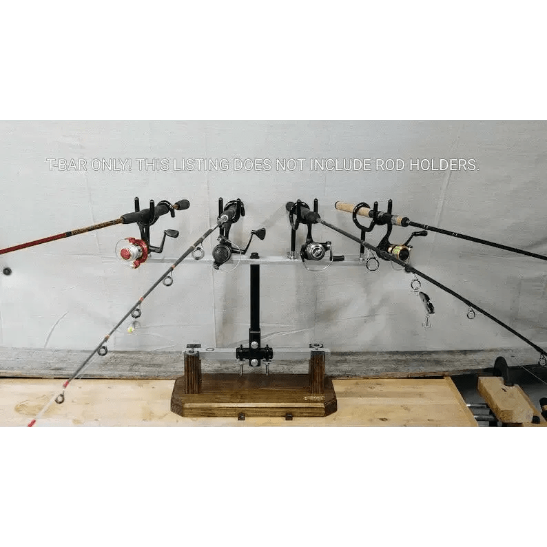 Spider Rig Fishing Rod Holder - T-BAR ONLY, Four rod positions - What the Fish Fishing Gear