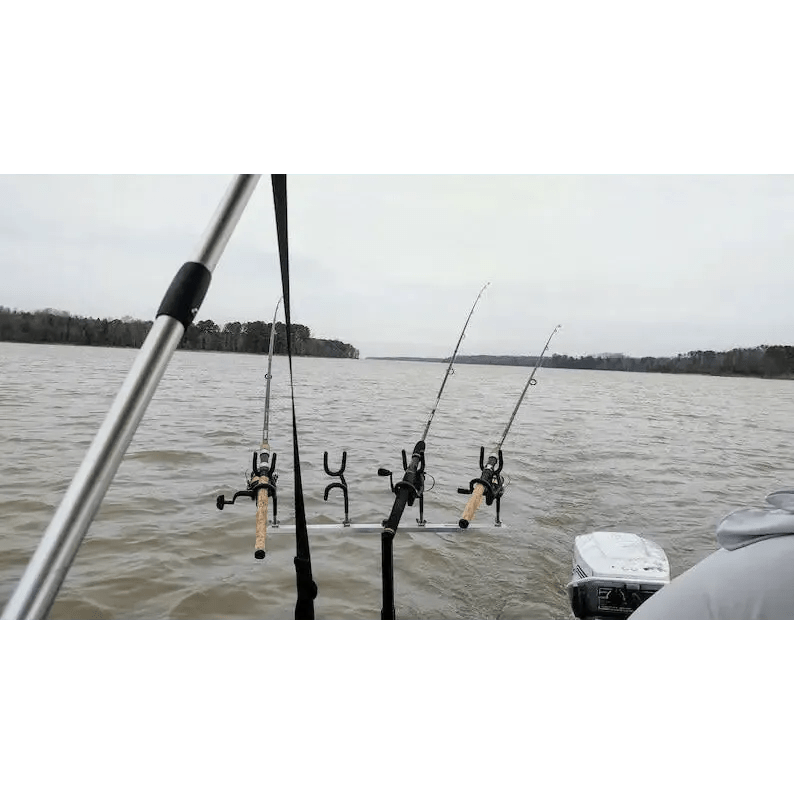 Spider Rig Fishing Rod Holder - T-BAR ONLY, Four rod positions - What the Fish Fishing Gear