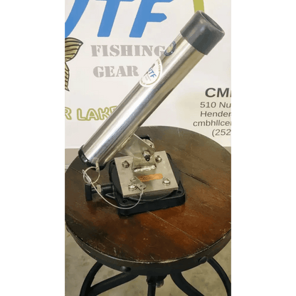 Stainless Steel adjustable boat fishing rod holder - What the Fish Fishing Gear