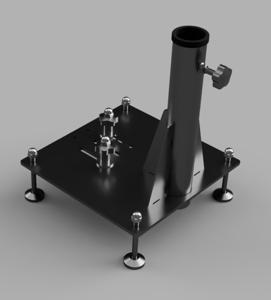 Cleat mounted umbrella and flag pole holder for docks and pier cleats